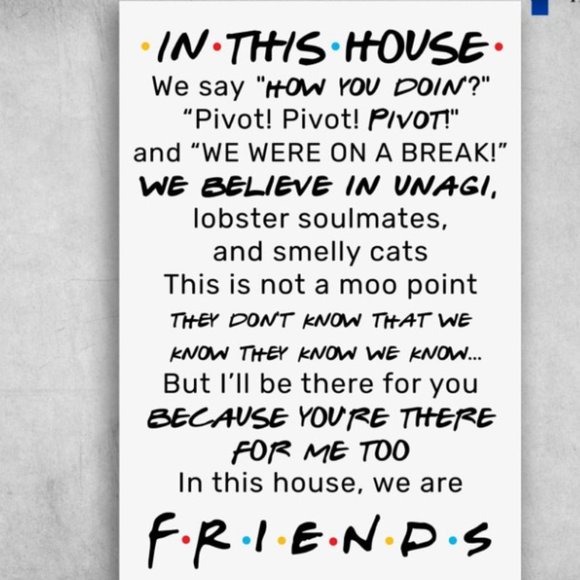 Friends TV Show Sign - Brand New! - Picture 1 of 5